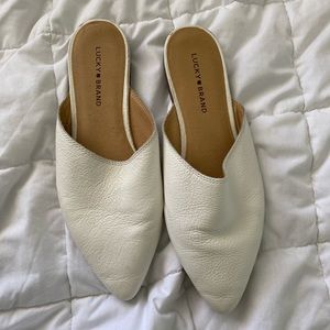 Lucky Brand White Flats